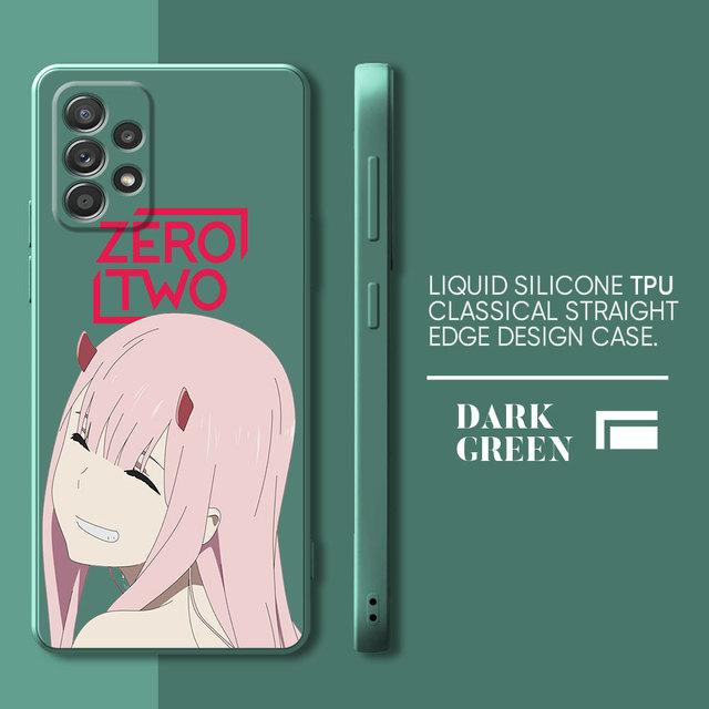 Zero Two Peoples Case For Samsung Galaxy A73 A52 A33 A52s A23 A72 A22 A13 A13 A12 A32 A53 A42 Soft Square Liquid Cover