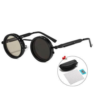 Nuevas Gafas de Sol Polarizadas Steampunk para Exteriores con Filtro ND Ajustable de 9 Niveles
