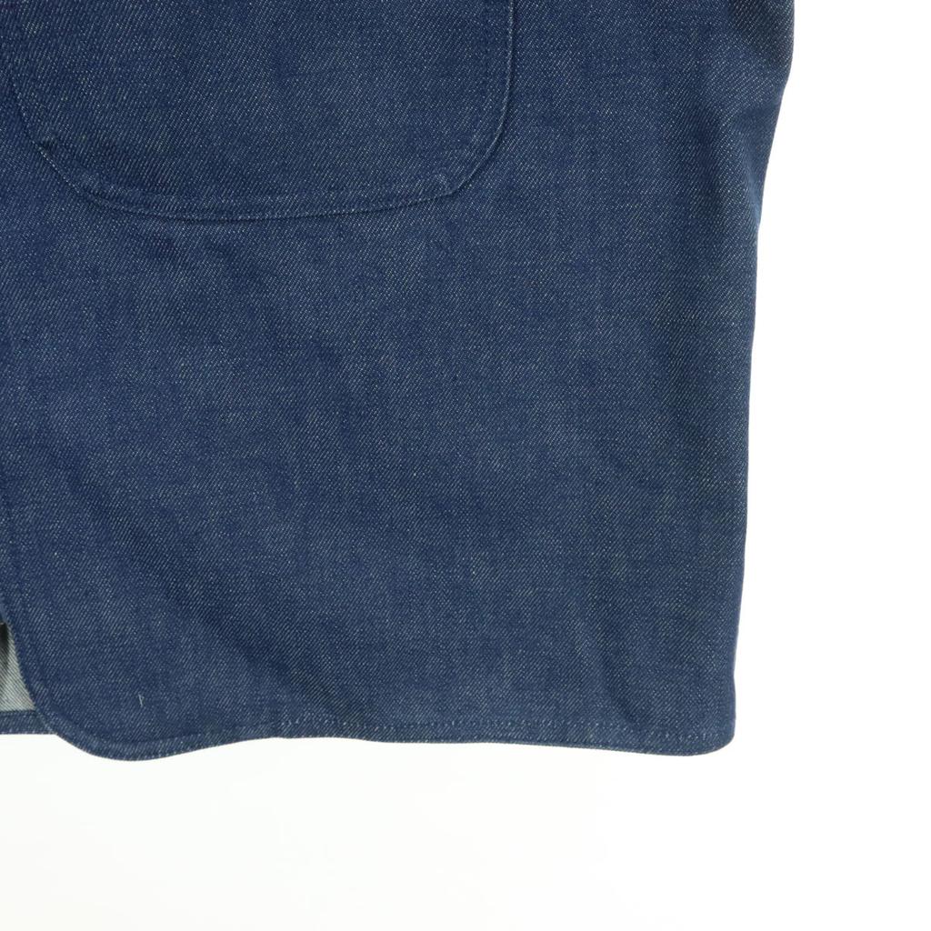 ciatre Long sleeve Full zip Denim Jacket L Blue Men's Used