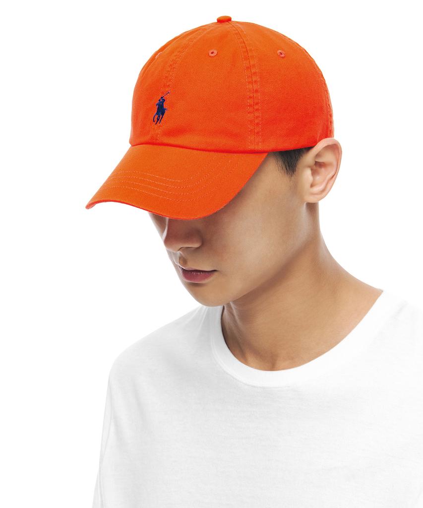 POLO RALPH LAUREN Cotton Chino Baseball Cap - Orange