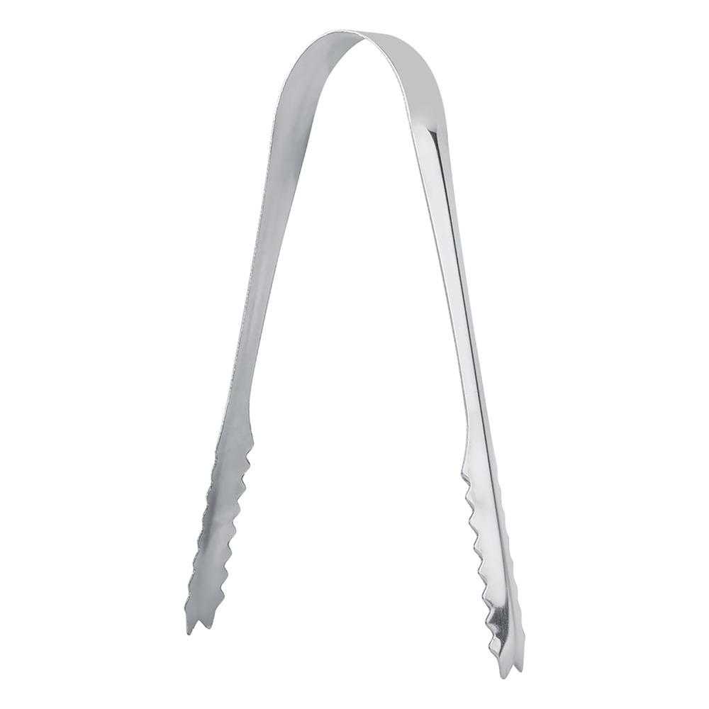 5pcs Silver Ice Tongs Stainless Steel Kitchen Tongs Professional Bar Tongs Bar