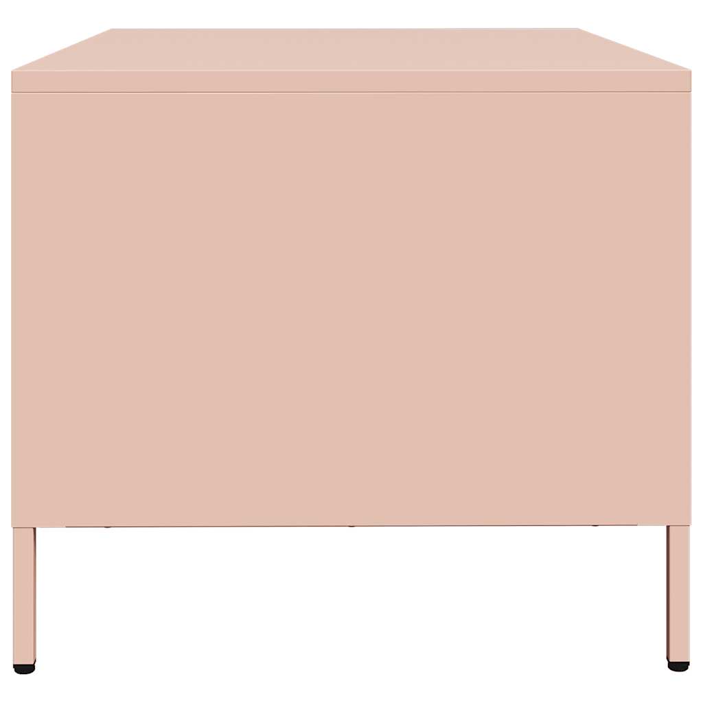 Pink Coffee Table 101.5 x 50 x 43.5 cm Cold Rolled Steel