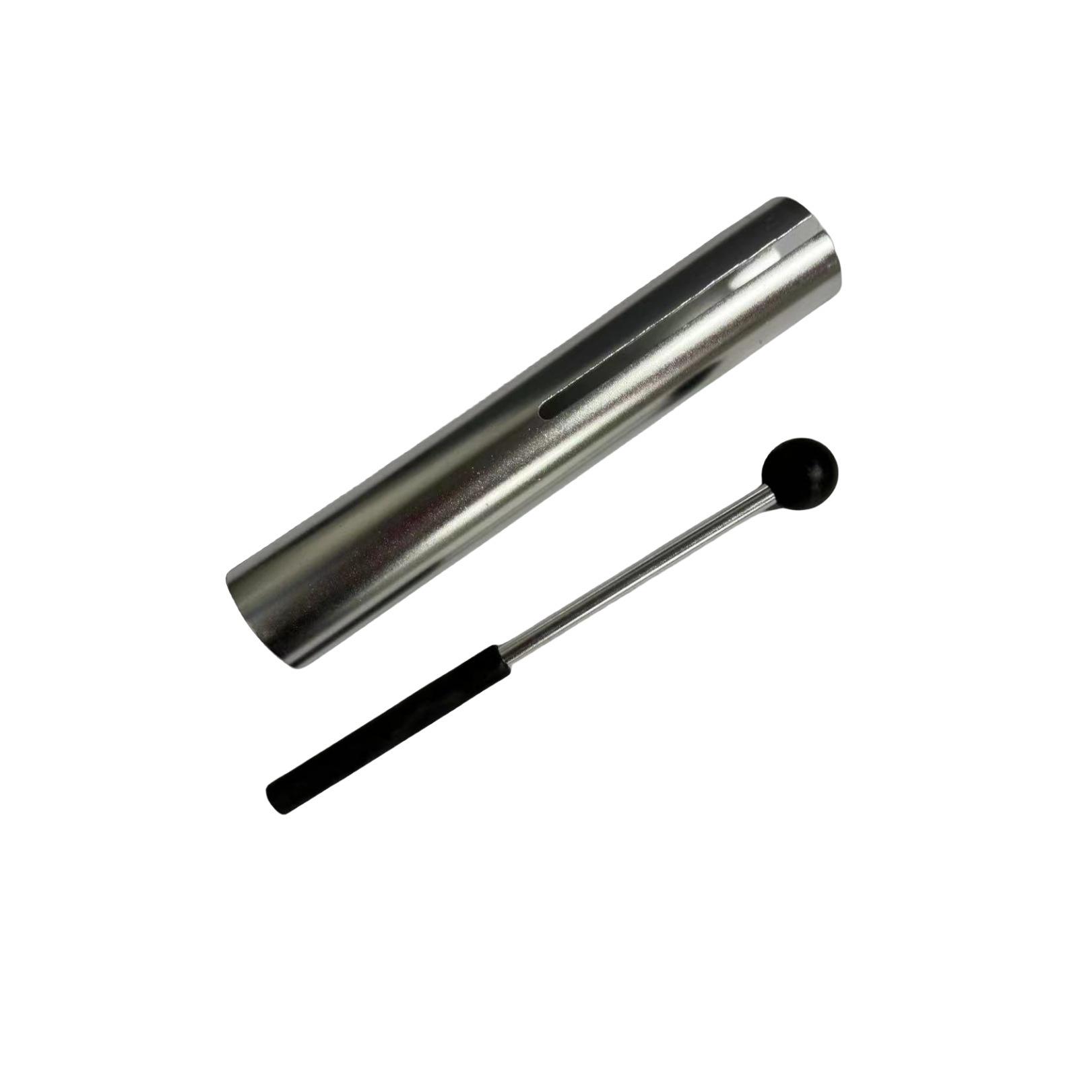 Игрушка-перкуссионный инструмент Звуковой эффект Лягушка Вау-Вау Large серебряный