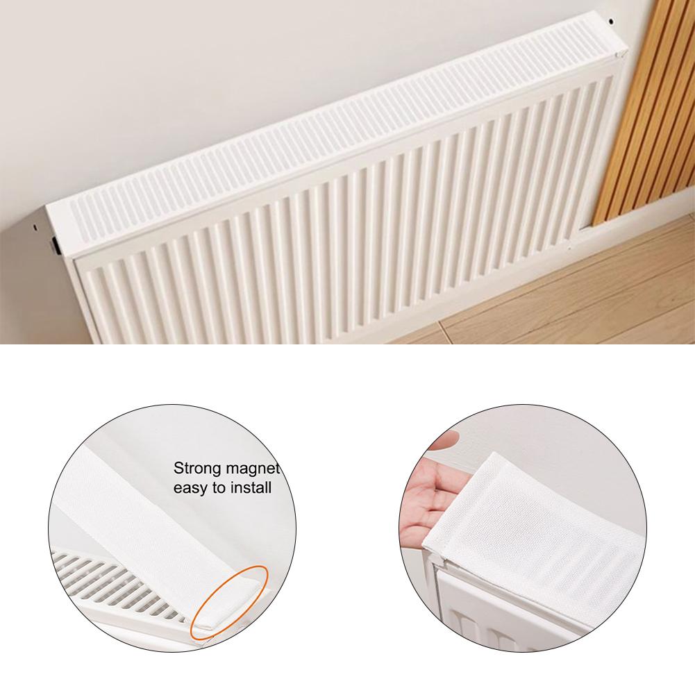 Stylish Cotton Linen Radiator Pad Dust Cover Easy to Use Magnetic Fit