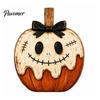 Rustic Style Ornament Set Wooden Halloween Ornaments, Retro Desktop Decorations for Home Table Tiered Decor Tray Decor, Pumpkin/Black Cat/Ghost/Bat