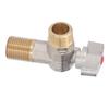 G1/2 Thread Brass Triangle Valve Large Flow Cold Hot Water Angle Stop Valve for Kitchen Bathroom