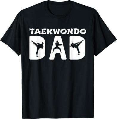 Mens TKD Men Taekwondo Dad T-Shirt Print Original Design Gifts T Shirts Funny Shirt Mens T Shirt Customizable Camiseta