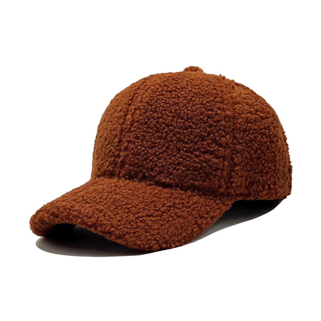 Cappellino da Baseball in Pelliccia Sintetica Stile Coreano per Donna e Uomo - Versatile Cappello Invernale Caldo Casual a Becco d'Anatra