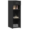 VidaXL Black Buffet 30x42.5x93 Cm Engineered Wood, Cabinet, Sideboard, Storage Cabinet, Cupboard, 846307