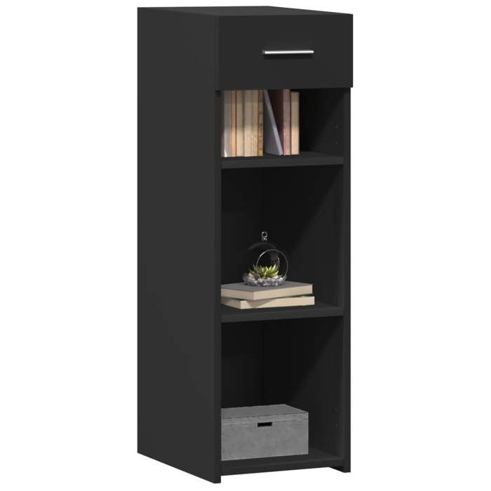 VidaXL Black Buffet 30x42.5x93 Cm Engineered Wood, Cabinet, Sideboard, Storage Cabinet, Cupboard, 846307