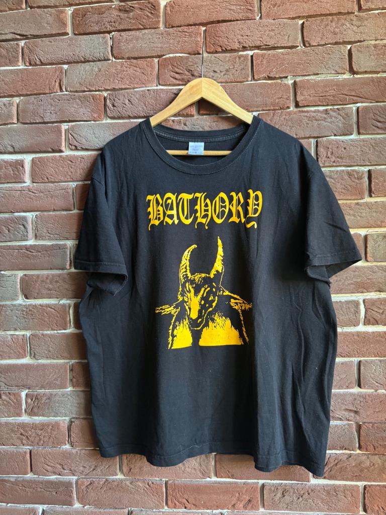 Rare Bathory Band Black Metal Goth Hype xl black Unisex T-Shirt