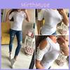 Elegant Women Short Sleeve Off Shoulder Lace Splice Blouse Perfect For Every Occasion