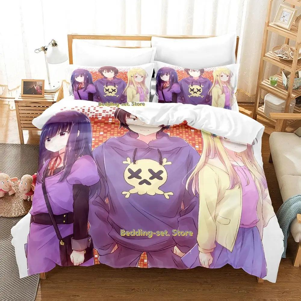 Kawaii Hi Score Girl Bettwäscheset Einzelbett Twin Full Queen King Size Bettset Erwachsene Kind Schlafzimmer Bettbezugsets Mädchen Anime Bett