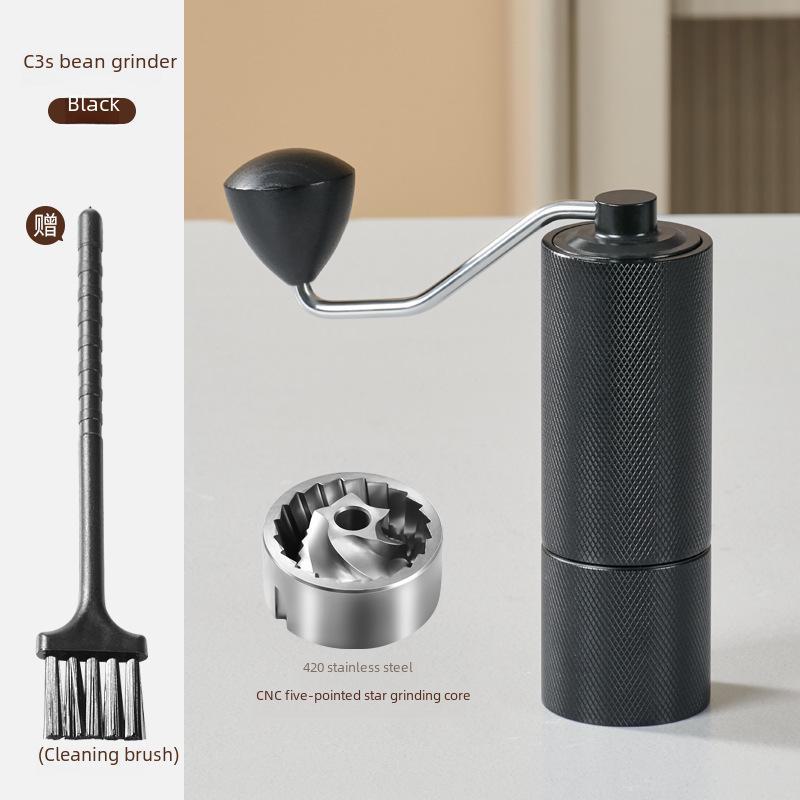 Portable Stainless Steel Manual Coffee Grinder with Hand Crank