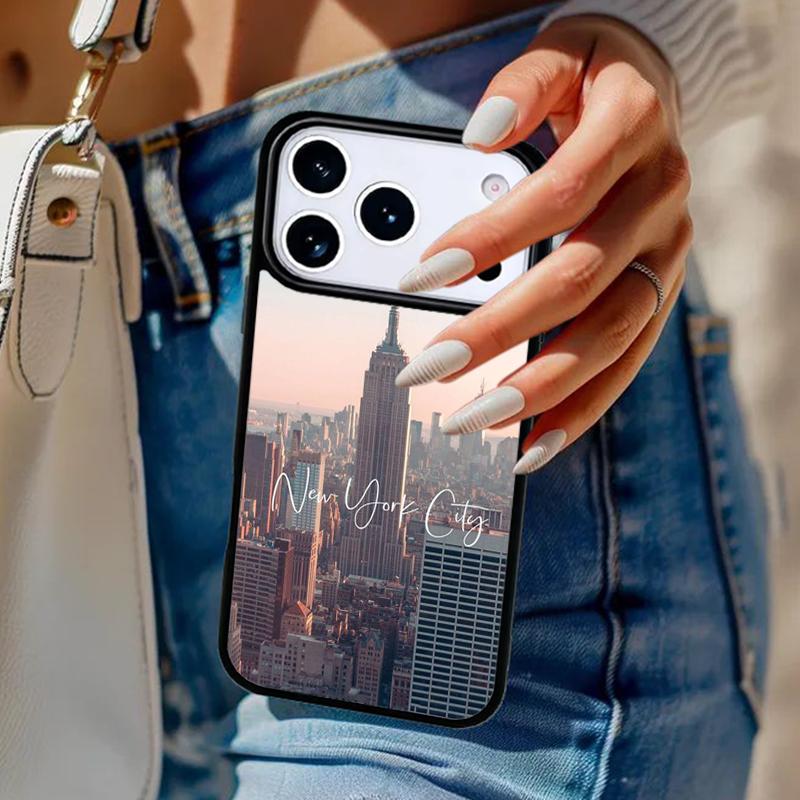 New York City Phone Case For iPhone 17 Air 14 15 13 12 Max Cover For Apple 16e 11 Pro Max Plus Coque