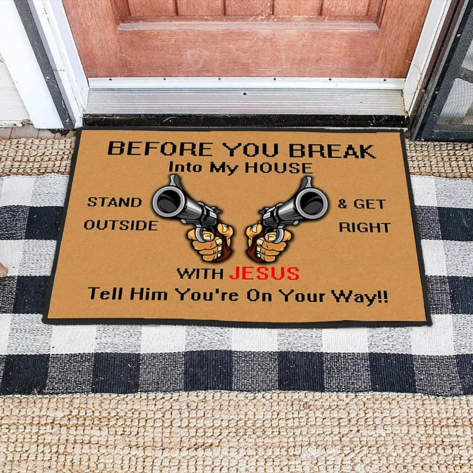 

Перш ніж увірватися в мій будинок DecorationDoormat Bathroom Welcome Floor Doormat F