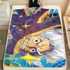 Pătură Flanelă cu Imprimeu Personaje One Piece, Calitate Înaltă, Confortabilă pentru Toate Anotimpurile, Decor Casă, Căldură și Confort, Perfectă pentru Cadouri de Crăciun