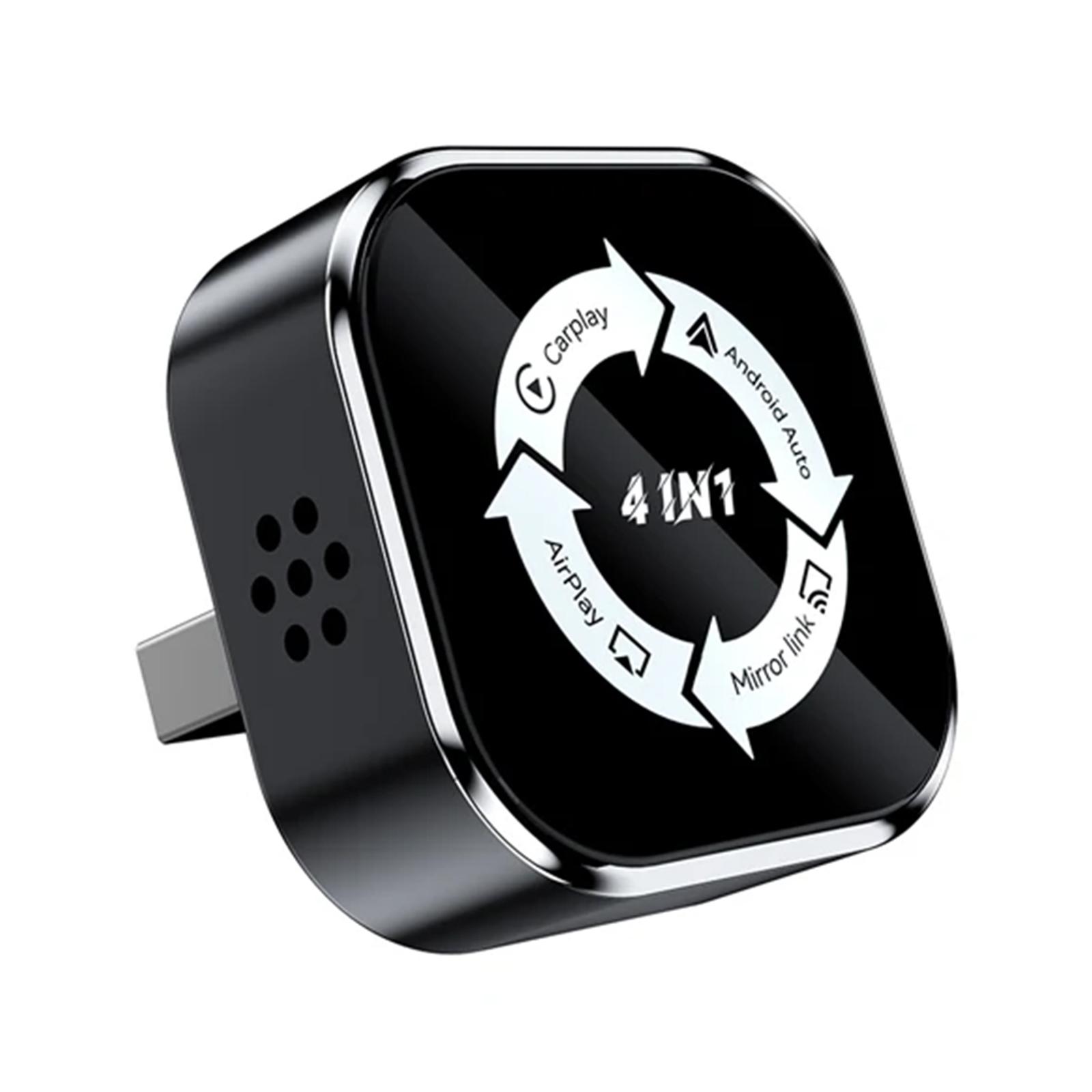 

Новый 4-в-1 Проводной в Беспроводной Адаптер CarPlay Android Auto Mirror Link AirPlay Умная Мини-Адаптерная Коробка Донгл USB Plug and Play