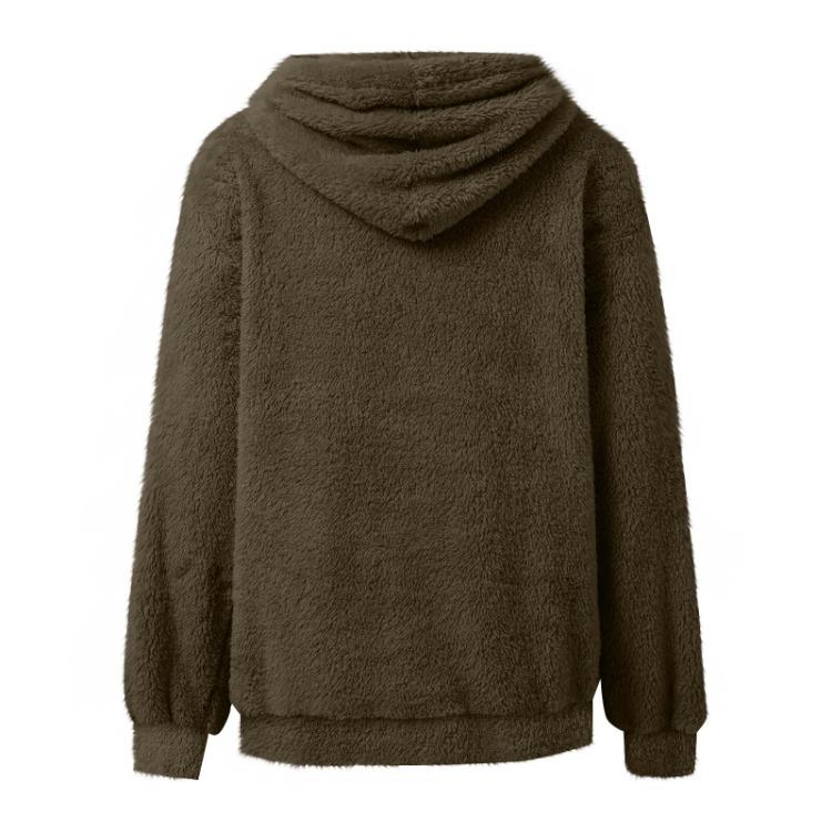 Unisex ležérní mikina s kapucí, dlouhý rukáv, jednobarevný top s kapsou na mazlíčka pro muže a ženy