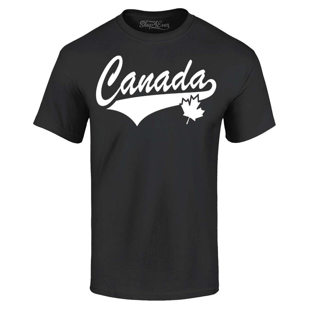 

White Canada Varisty T-shirt Canadian Pride Maple Leaf Shirt 3XL