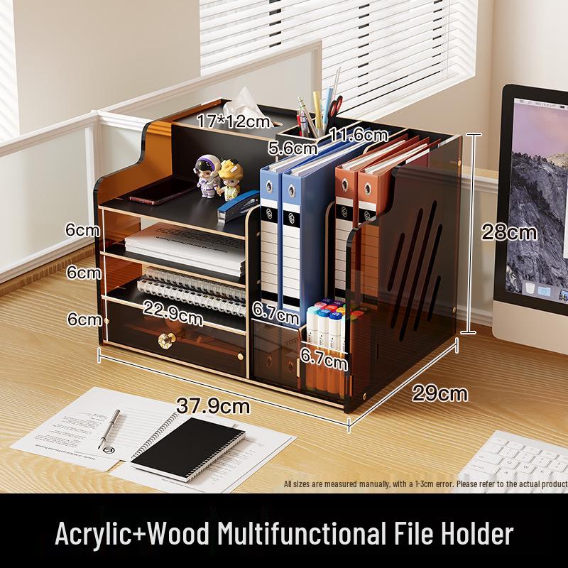 Desktop Organizer Storage Box with Drawers