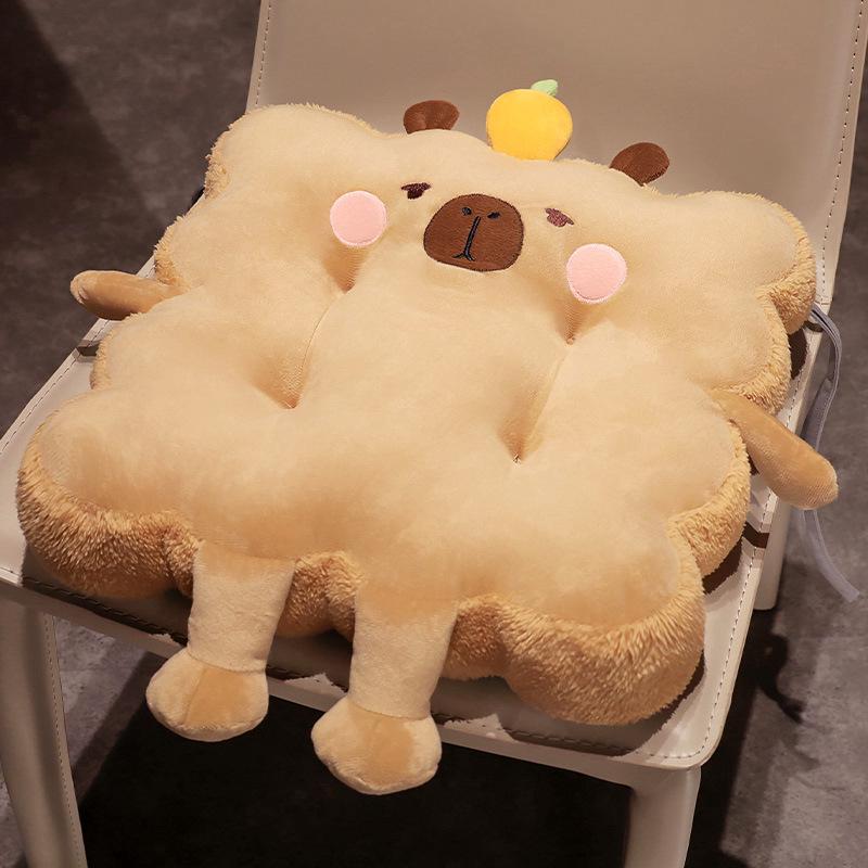 Office Cute Toast Seat Cushion - Floating Chair and Car Cushion for Buttocks