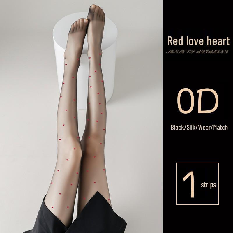 Women's 0D Anti-Snag Durable Sheer Black Stockings, Non-Slip and Sexy Pantyhose