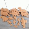 Pequeno Dinossauro Frango Nugget Pelúcia Desenho Animado Macio Pterodáctilo Triceratops Dinossauro Nuggets de Frango Animais de Pelúcia Para Presentes de Crianças