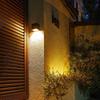 Outdoor Solar Wall Lights Square Solar Wireless Wall Sconces Lights IP65 Waterproof Decorative for Garden Yard Patio Fence Decor