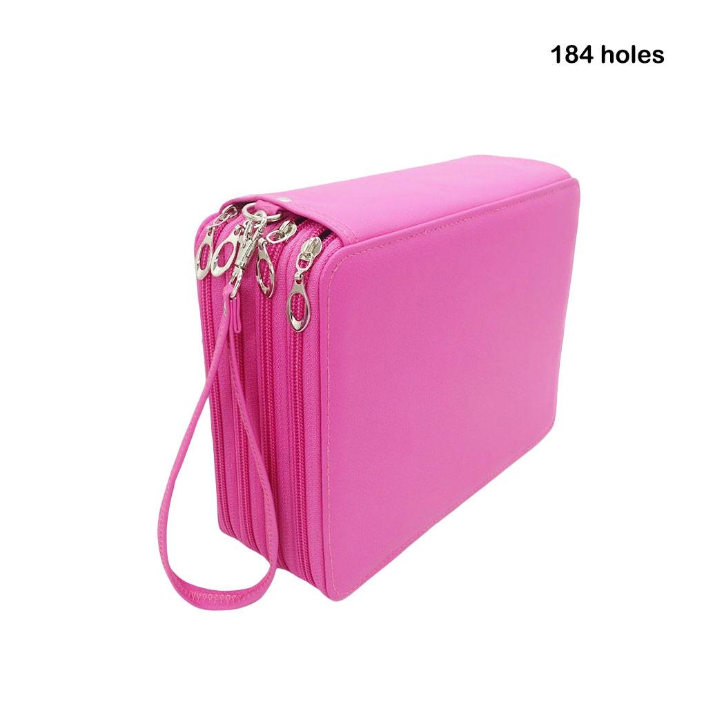 Students Pencil Bag Office Pens Makeup Tool Large Capacity Storage Case 4 Layers Handheld Organizer Stationery Accessories