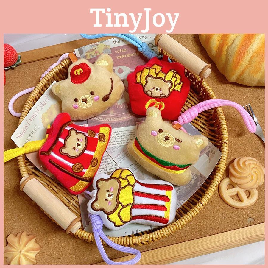 Style Food Cute Plush Bear Pendant Toy For Couples And Special Occasion Gift