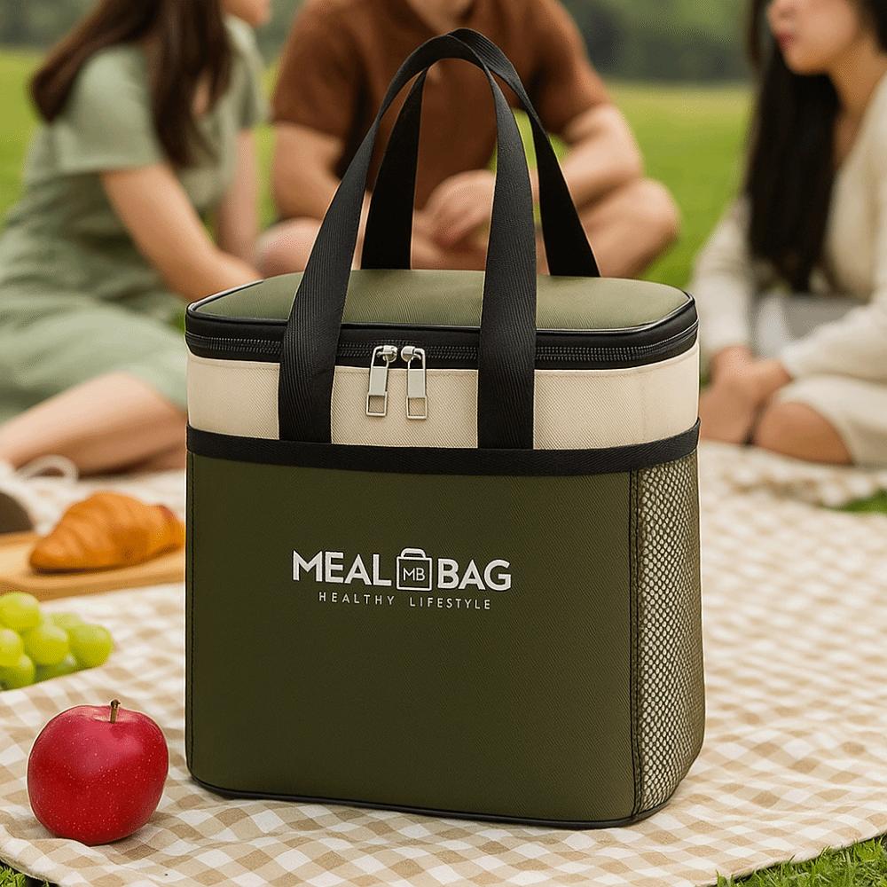 Aluminum Foil Heat Preservation Bag Portable Insulated Food Bag Lunch Insulation Bag Daily Use