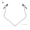 Adjustable Chain Metal Nipple Clamps Clips for Adult Women Cosplay Fantasy Soft Rubber Tips Non Slip Couples Intimate Toy