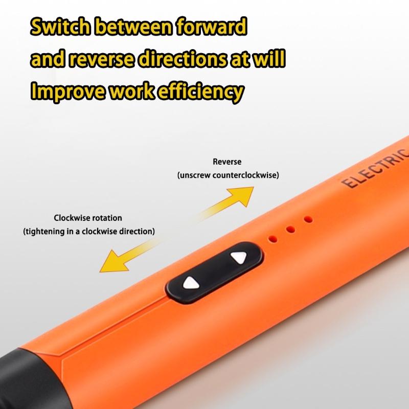 Rechargeable Electric Screwdriver Set With Multiple Bits Compact Design For Home Repair And DIYer Projects Quick Charge