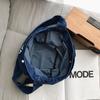 Large Capacity Denim Crossbody Bag Women's Letter Tote Bag Student Shoulder Bag