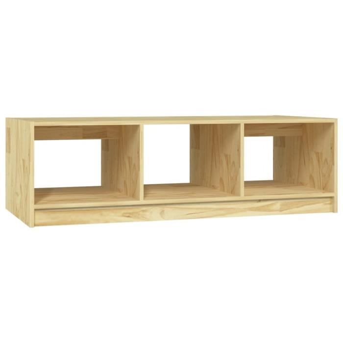 VidaXL Table basse 110x50x34 cm Bois de pin massif 809912