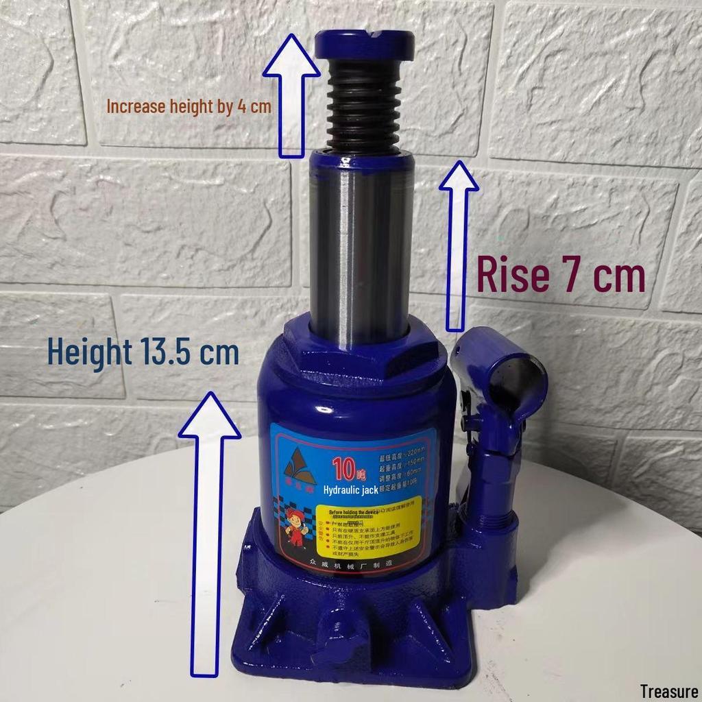 13.5cm 10-Ton Low Profile Jack for Vehicle Tire Change and Auto Repair