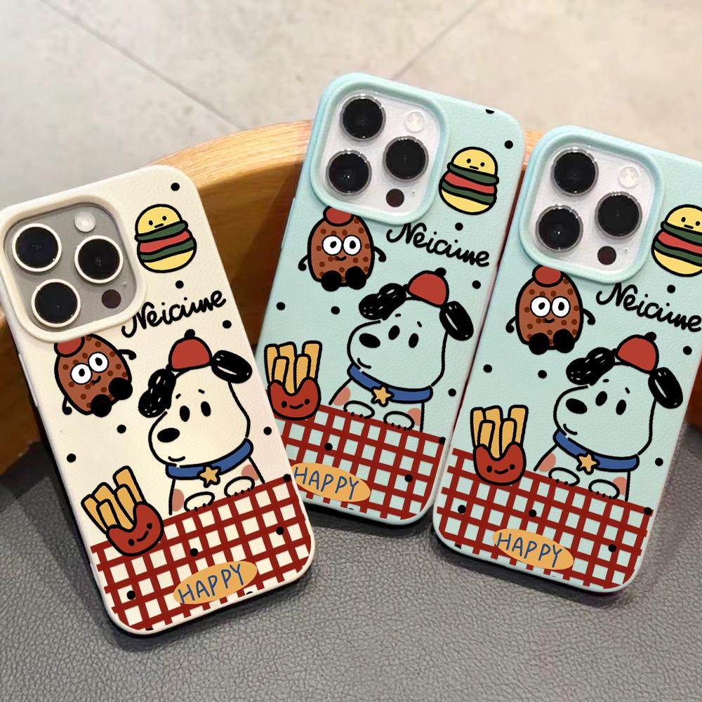 Phone Case for iPhone 11 13 Case iPhone 12 14 15 16 Pro Max 12 Pro 15 Plus 16 Pro Leather Painted Waterproof Drop-proof and Wear-resistant Cartoon