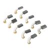 Workshop Carbon Brush Motor Brush 10Pcs/Set 6*12*20mm Accessories Brush Repairing Part Replacement Newest 2025