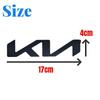 Car Front Hood Rear Trunk Letter Emblem Badge Sticker for KIA CARNIVAL SPORTAGE K3 KX3 K5 KX5 Ceed Rio Soul Forte Optima Stinger VP5