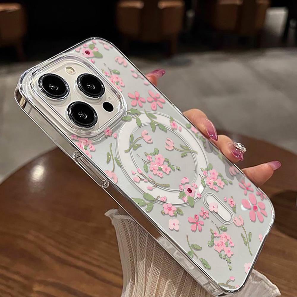 Magnetic Phone Case for iPhone 12 14 16 17 Pro 17 16 15 14 13 12 Pro Max  12 13 14 15  16 High Quality Shockproof Shell Full Protection Cute Style