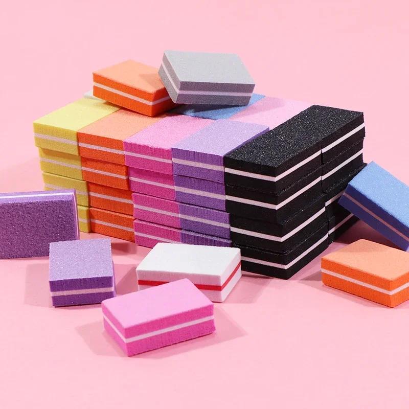 10-100psc Mini Buffing Sanding Files Block Pedicure Care Nail Art Buffer Polish Manicure Pedicure Nail File Tools Nail Charm New