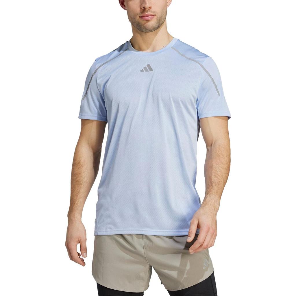 adidas T Shirts Men's Blue Crew Neck Moderate IB9011