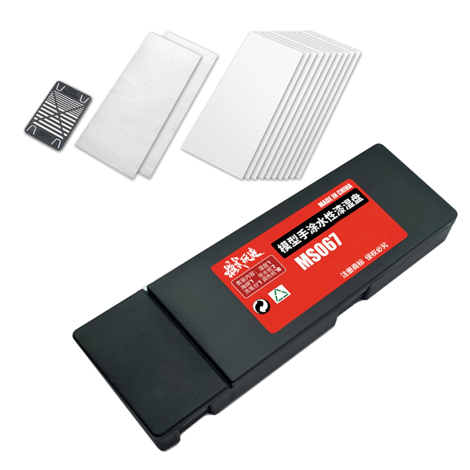 

Влажные поддоны для акриловой живописи Оставайтесь влажными Палитра Ручка Умывальник Увлажняющий поддон Инструмент для моделирования влажной краски