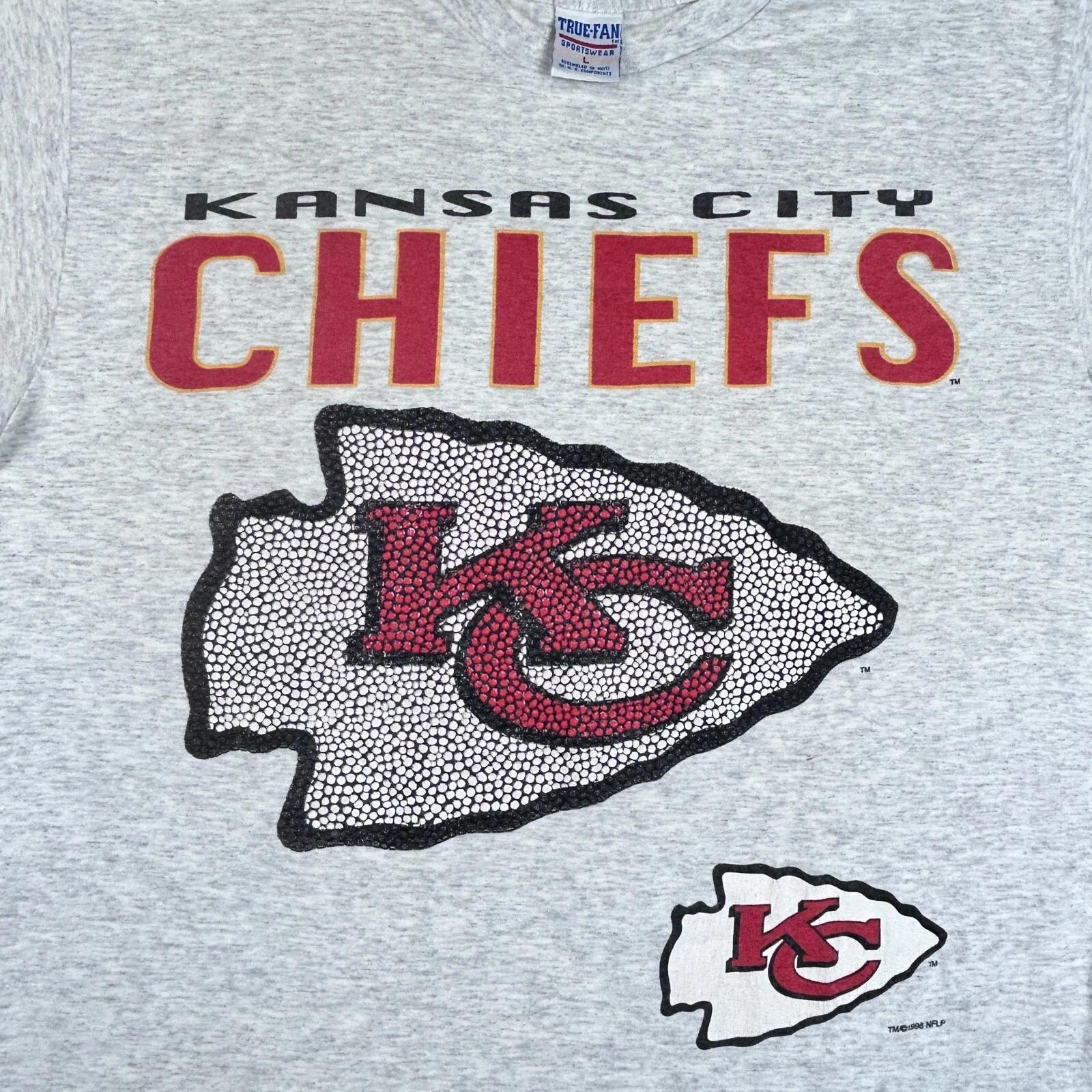 vintage 90s KANSAS CITY CHIEFS T-Shirt LARGE football nfl hip hop 4XL