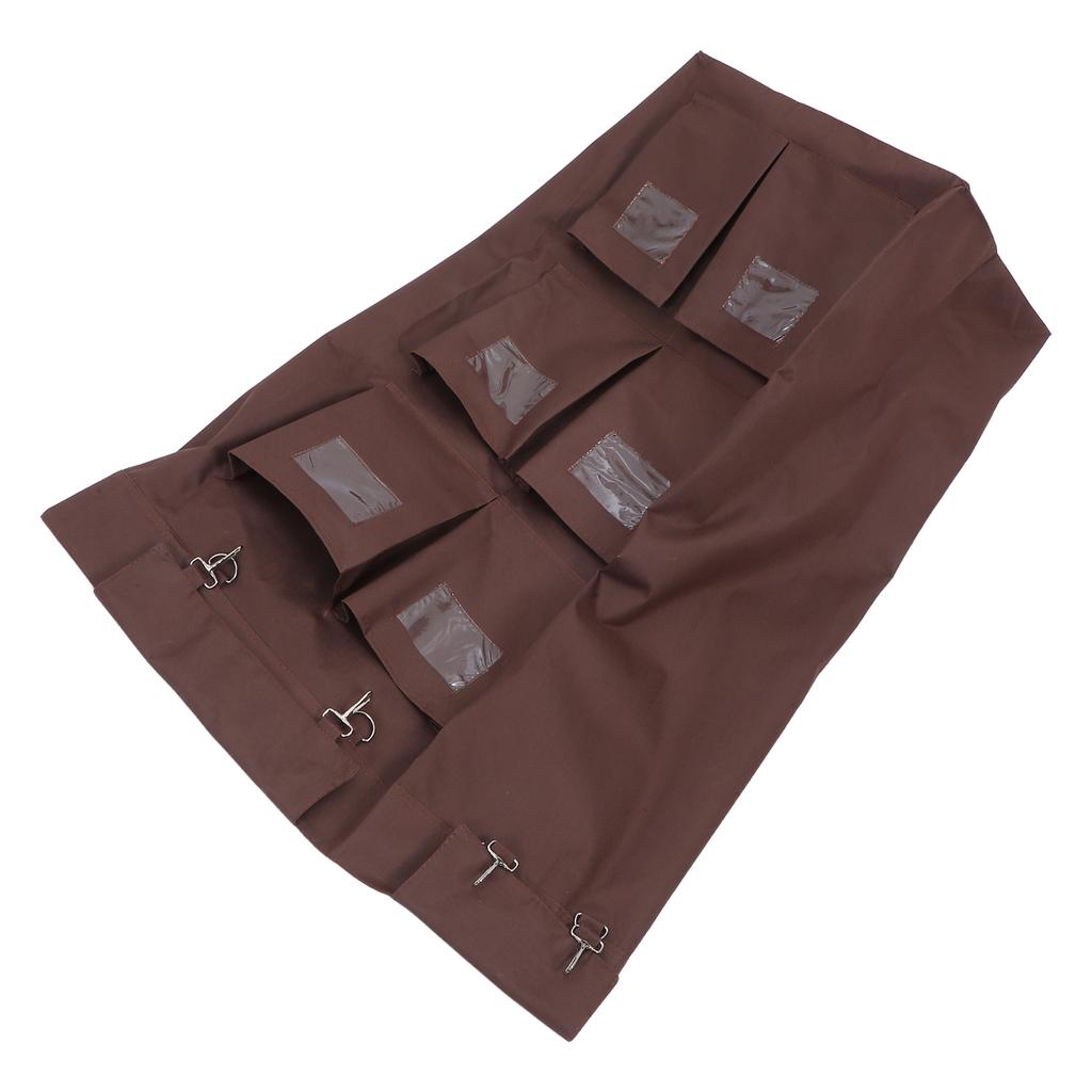 Cleaning Bag 6 Pockets Large Capacity Oxford Cloth Leakproof Laundry Hamper For Housekeeping Trolley Replacement Janitorial Cart