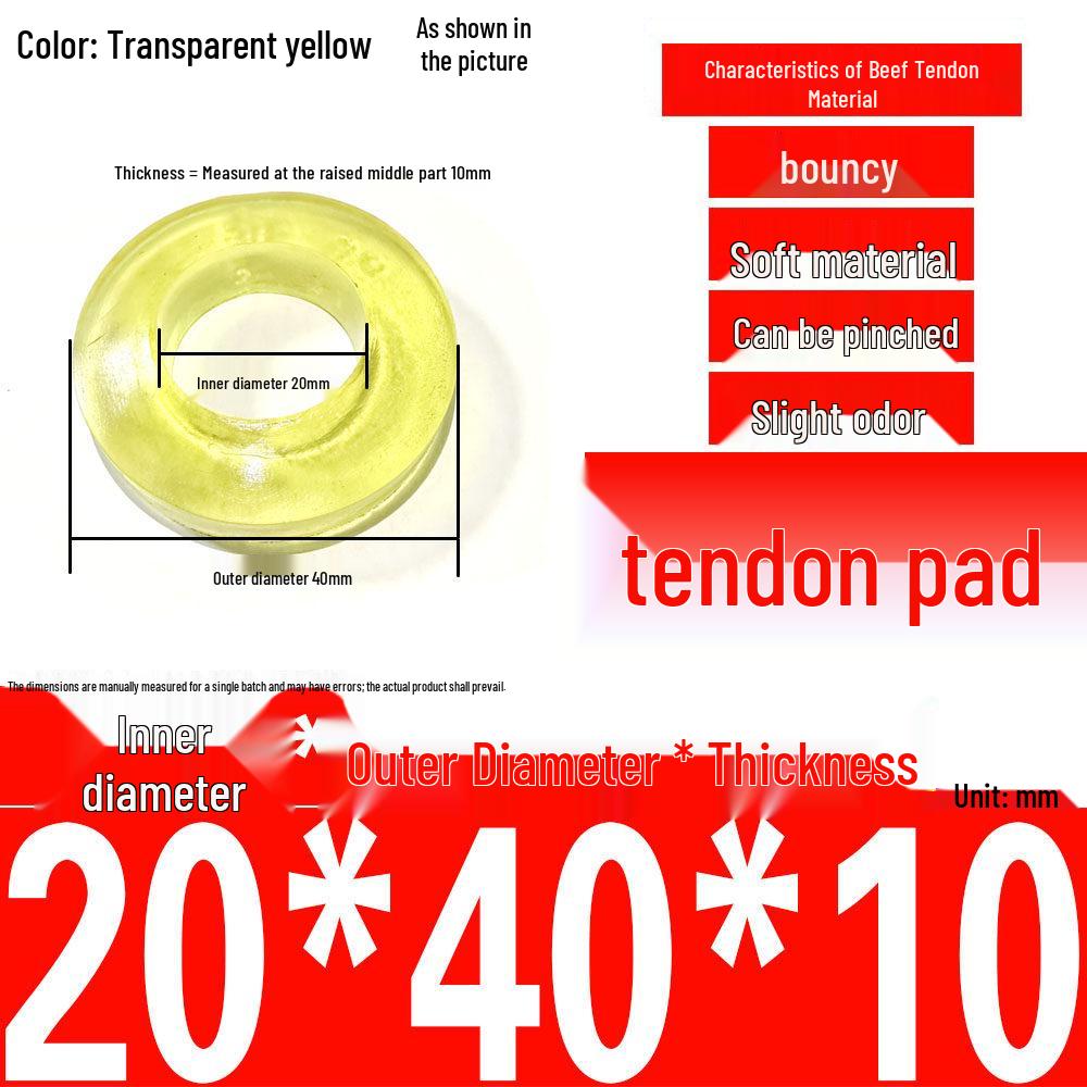 Polyurethane Shock-Absorbing Rubber Cushion with Backrest Pin and Elastic Sleeve
