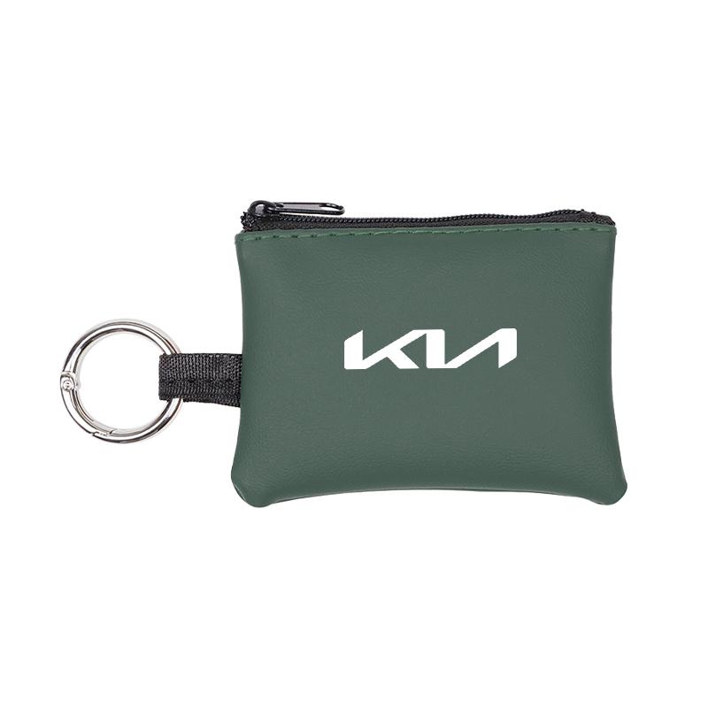 EKSP2 Car Keychain Keybag PU Leather Key Pouch For KIA K3 Sportage Carnival K5 Seltos Pegas KX1 EV5 Sonet EV6 K4 EV3 Ceed K8 K9 Cerato
