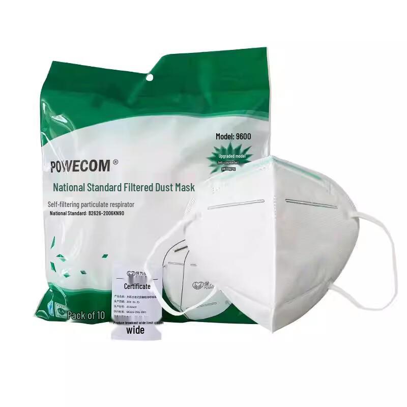 Miàojiāyí KN95 Disposable Dust Masks, 100 Count, Ear-loop