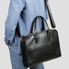 Men's Handbag Large Capacity Business Bag Cowhide Briefcase High-end Feel Single Shoulder Crossbody